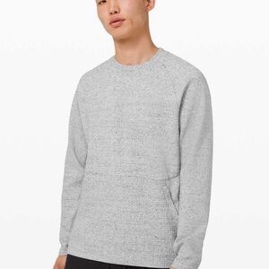 lululemon athletica Men's Heathered Gray Crewneck Sweater